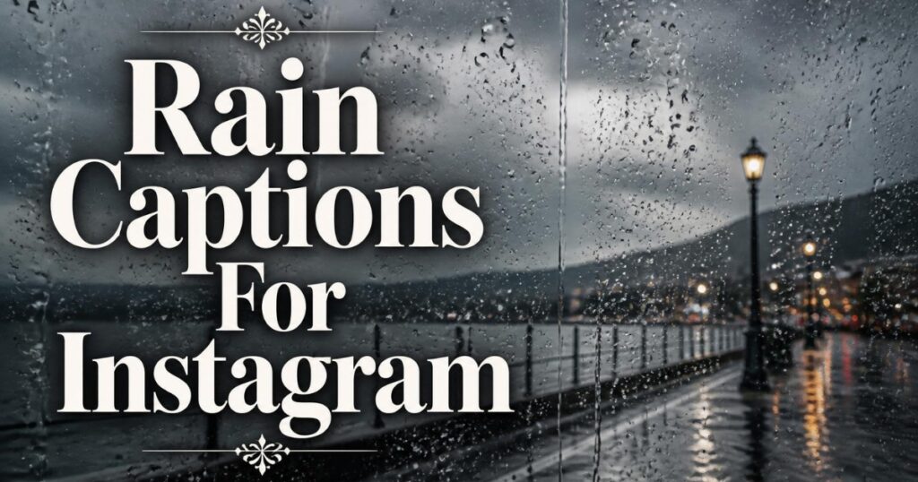 450+ Best Rain Captions for Instagram: Cute, Romantic & Aesthetic Quotes