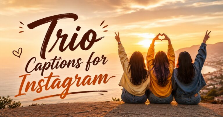 Trio Captions for Instagram