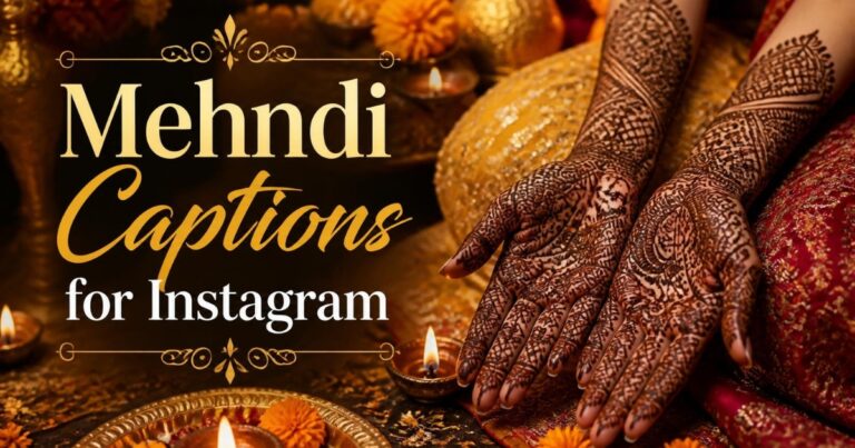 Mehndi Captions for Instagram