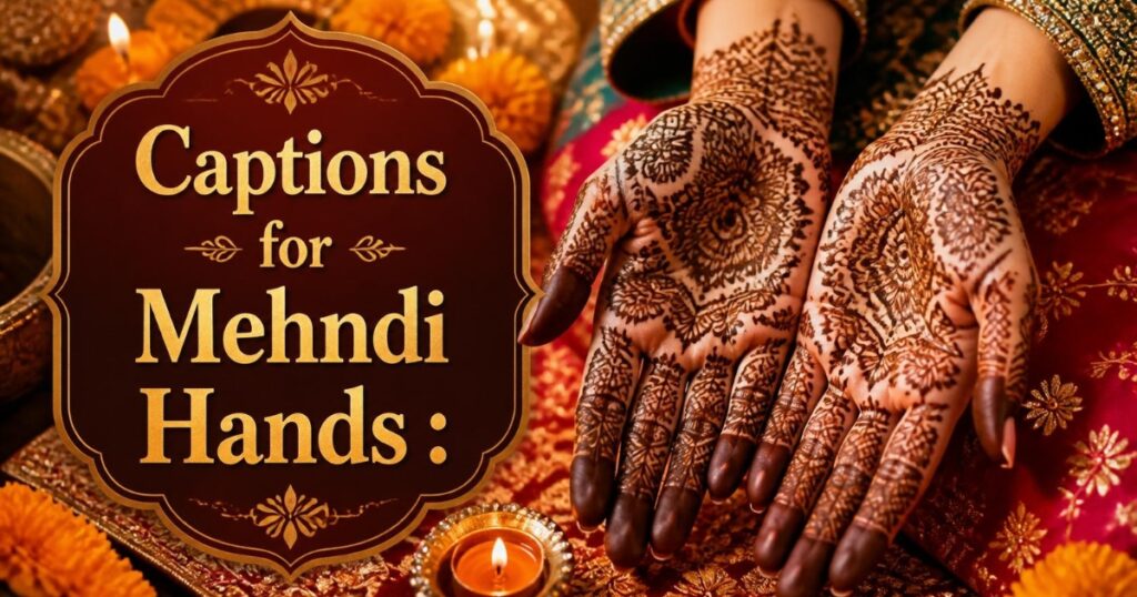 Captions for Mehndi Hands