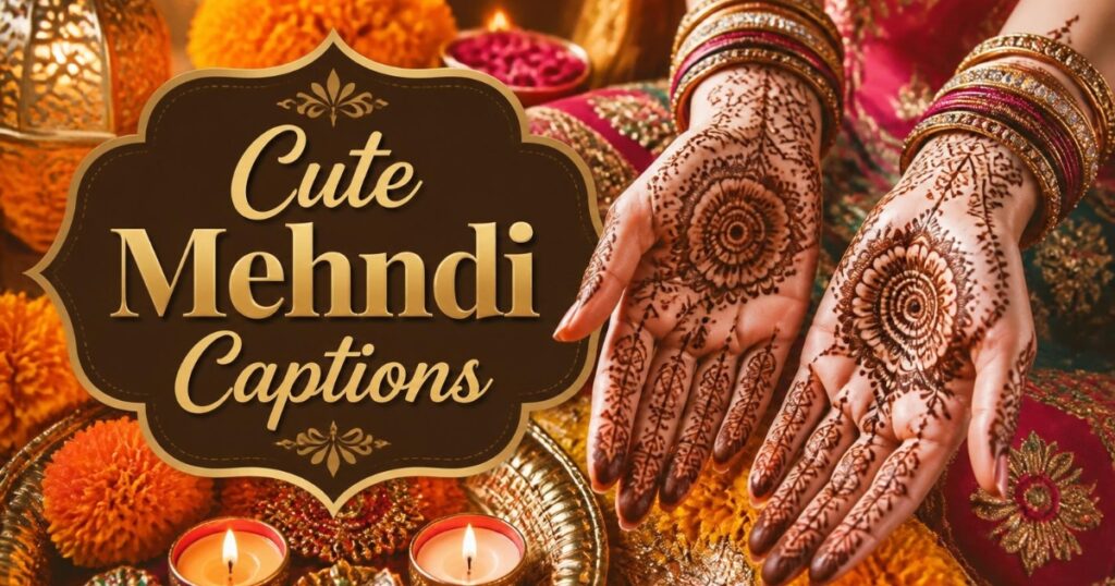 Cute Mehndi Captions