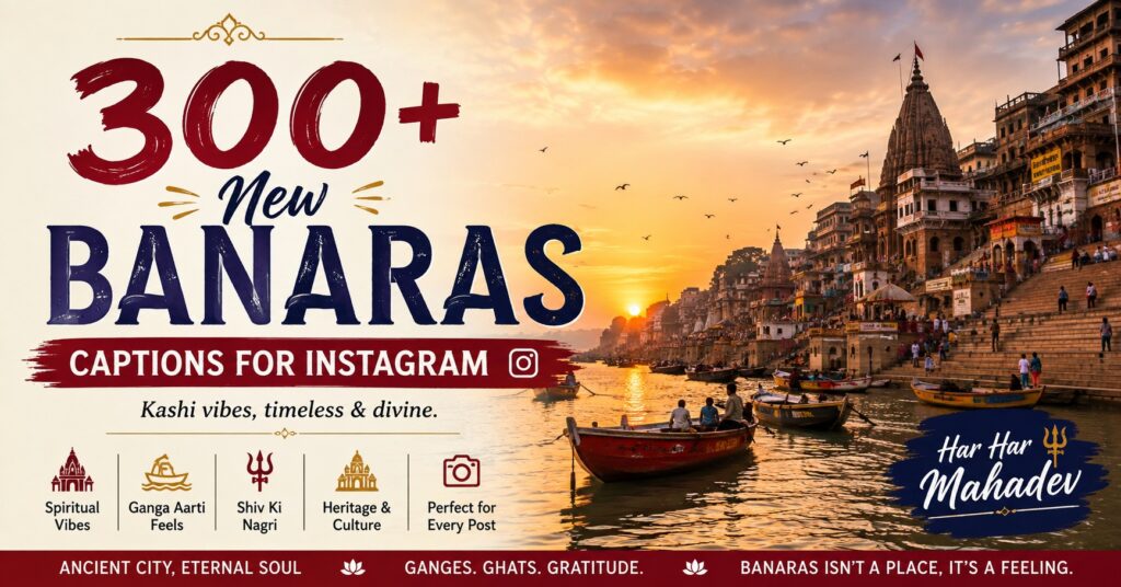 300+ New Banaras Captions for Instagram in Hindi That Wow Every Time