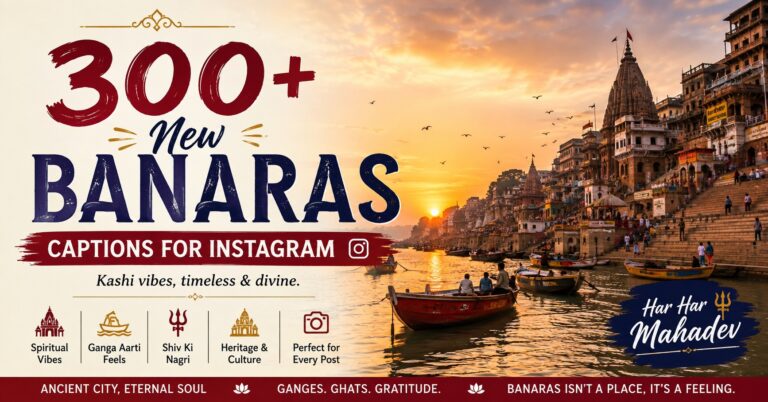 300+ New Banaras Captions for Instagram in Hindi That Wow Every Time