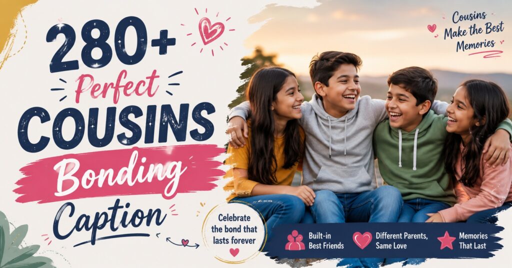 280+ Perfect Cousins Bonding Captions for Instagram