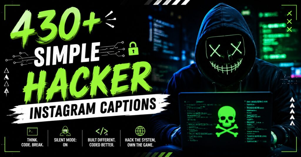 430+ Simple Hacker Instagram Captions: Boost Your Bold Vibe