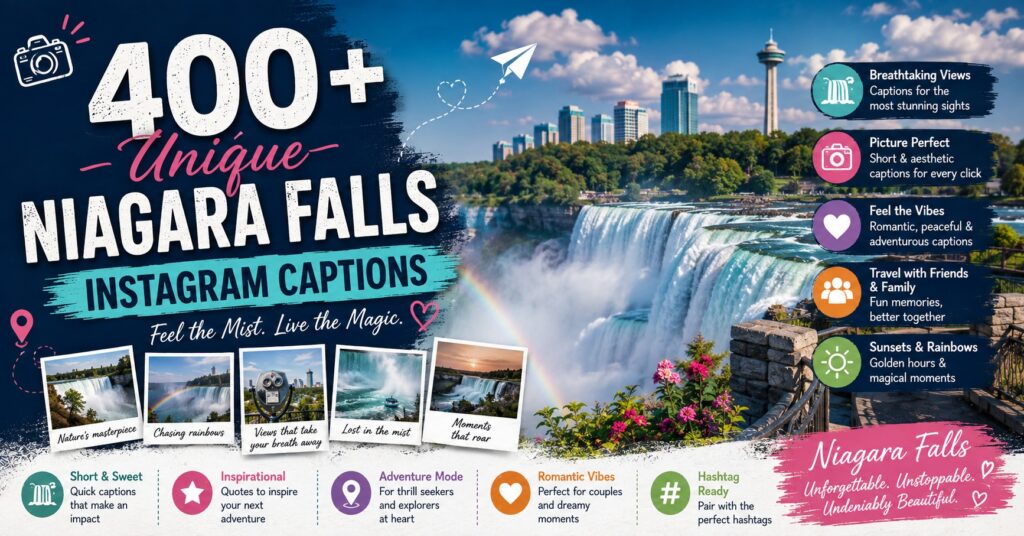 400+ Unique Niagara Falls Instagram Captions That Make Your Photos Feel Alive