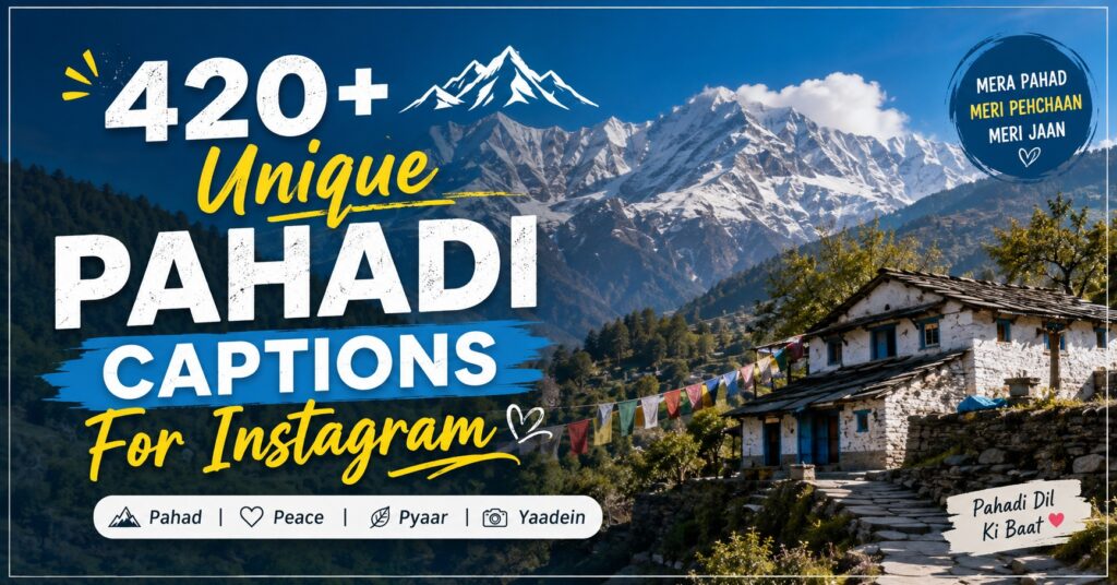 Pahadi Captions For Instagram420+ Unique Pahadi Captions For Instagram to Elevate Your Posts Today
