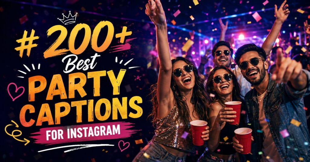 200+ Best Party Captions for Instagram to Light Up Your Feed