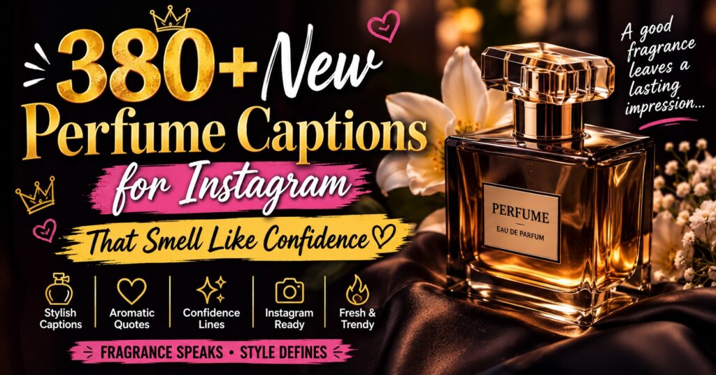 380+ New Perfume Captions for Instagram That Smell Like Confidence