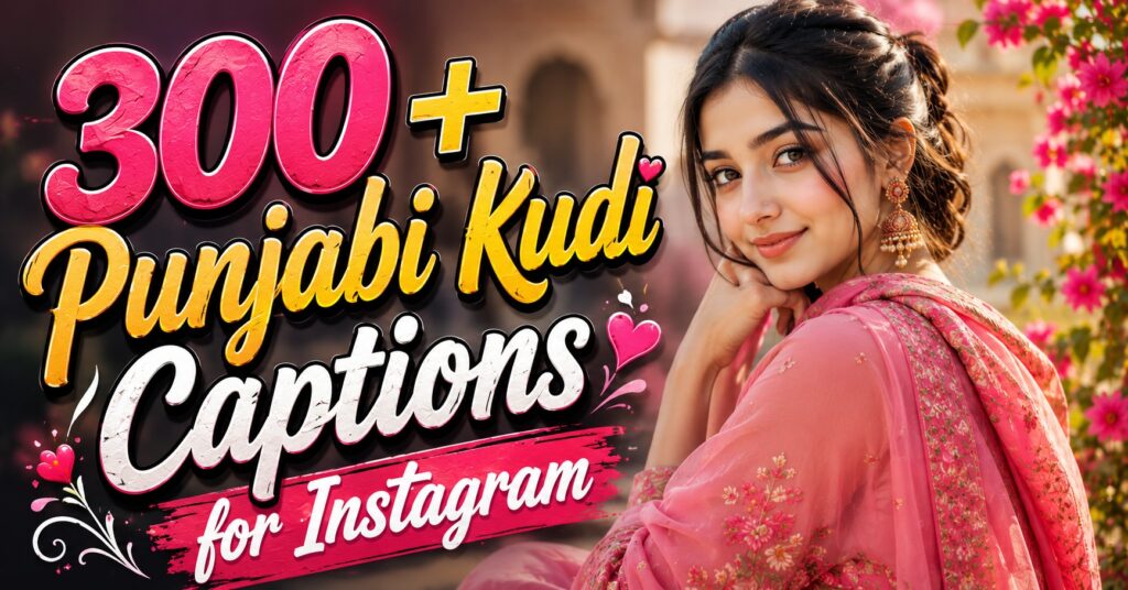 300+ New Punjabi Kudi Captions for Instagram That Boost Your Style & Swag