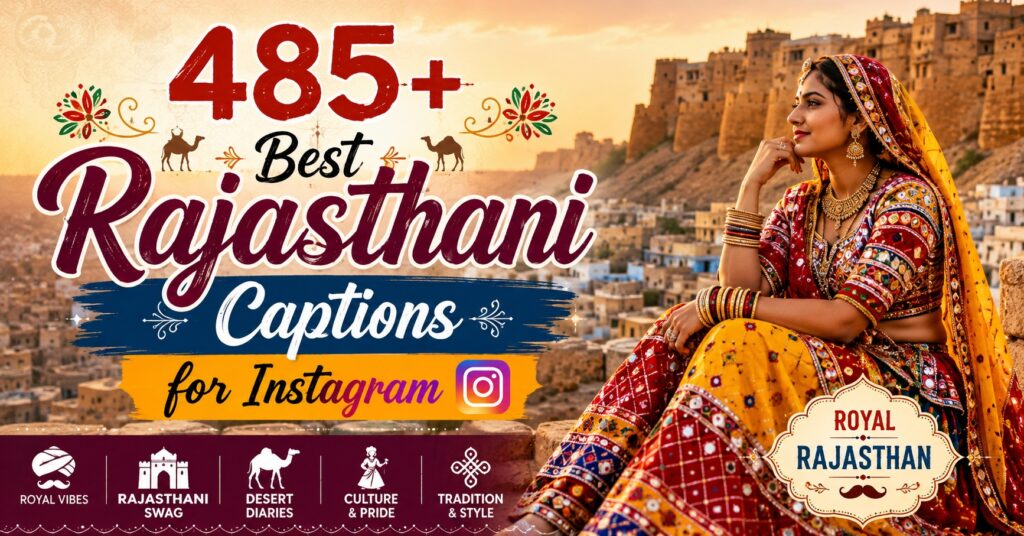 485+ Best Rajasthani Captions for Instagram with Royal Touch 2026