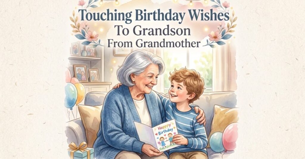 Touching Birthday Wishes To Grandson From Grandmother